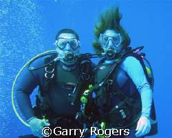 Taken in Cozumel at about 65 feet of water. You would thi... by Garry Rogers 